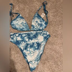 L*Space blue tie dye bikini